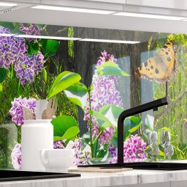 37871 Küchenrückwand - SOMMER LICHTUNG-stickerprofis