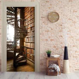 36153 Türtapete - BIBLIOTHEK-stickerprofis