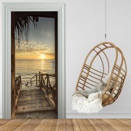 36179 Türtapete - TREPPE ZUM STRAND-stickerprofis