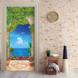 36158 Türtapete - AUSBLICK AM MEER-stickerprofis