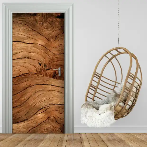 Tuertapete – HOLZMASERUNG - grafik