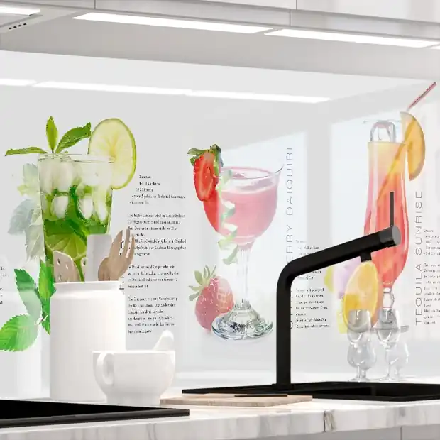 Kuechenrueckwand - SUMMER DRINKS - grafik