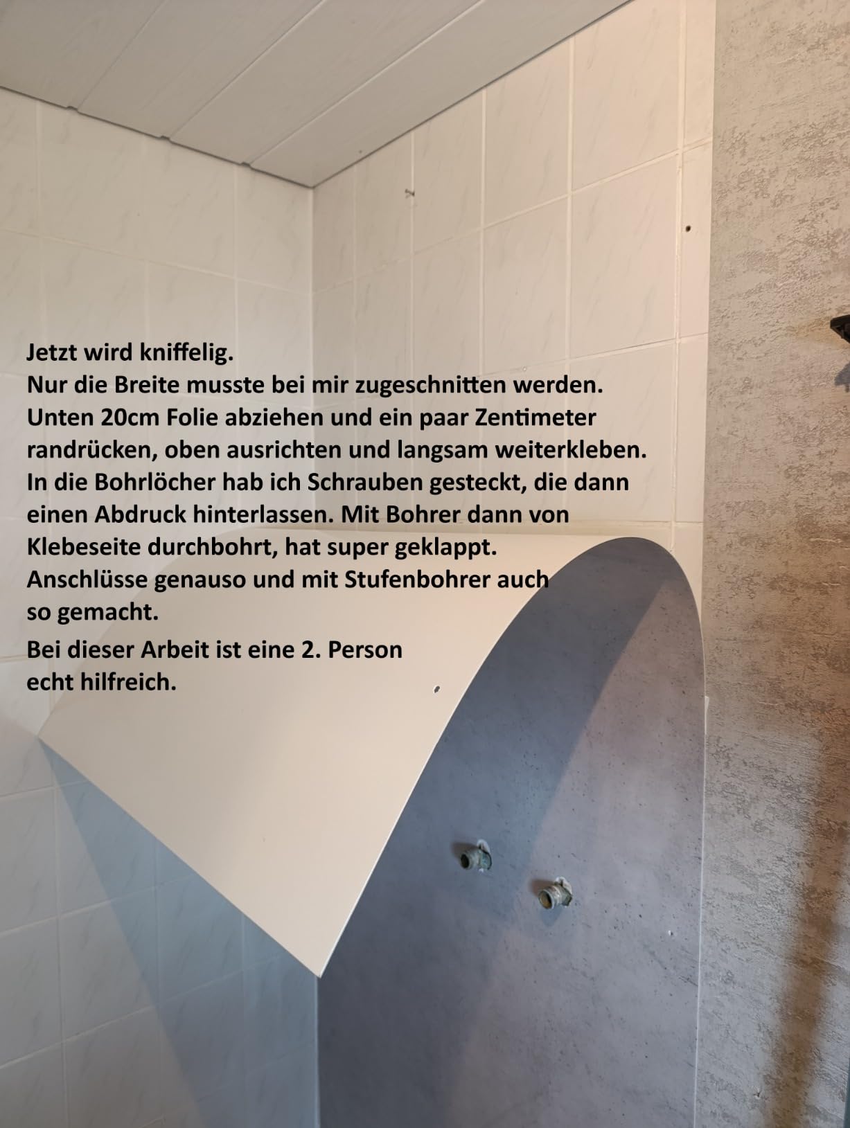 Stickerprofis Duschr&uuml;ckwand Montage Banner 4