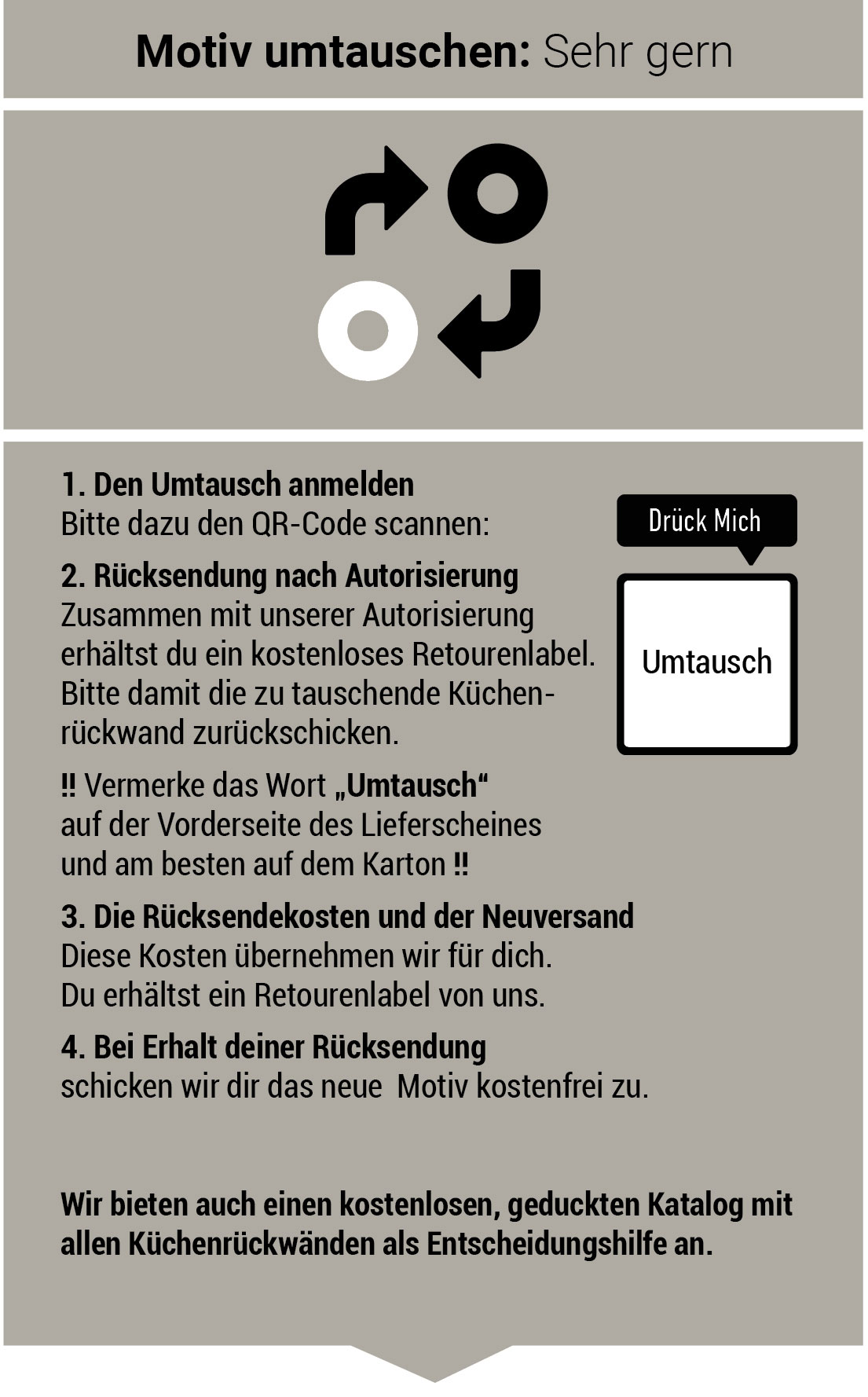 umtauschen