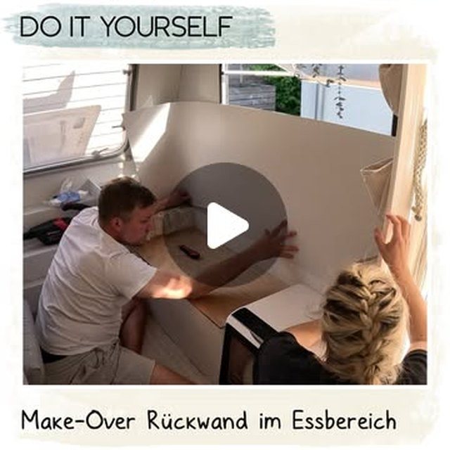 Essbereich mit Rückwand Trend Alpaka, Foto von @caravan4four