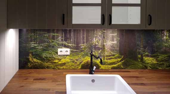 StickerProfis Küchenrückwand selbstklebend Pro NORDSEE 60 x 60cm DIY Do It Yourself PVC Spritzschutz 